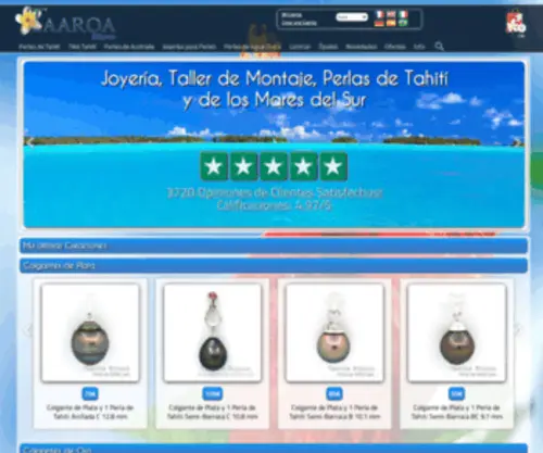 Perlas-DE-Tahiti.com(Perlas de Tahití) Screenshot