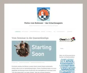 Perlenvombodensee.de(Das Schachmagazin) Screenshot