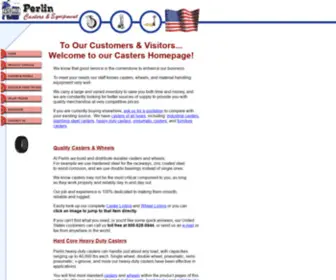 Perlincasters.com(Industrial Casters) Screenshot