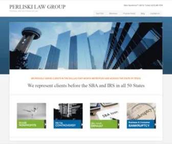 Perliskilawgroup.com(SBA Loan Default Attorneys) Screenshot