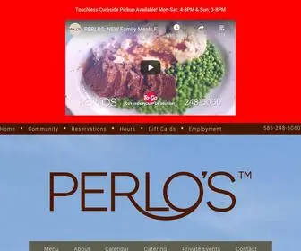 Perlosrestaurant.com(Rochester NY Restaurant) Screenshot