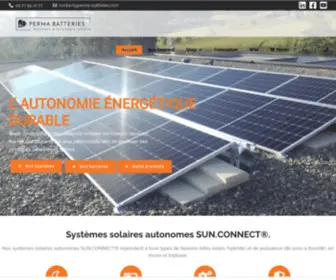 Perma-Batteries.com(Solutions d'autonomie solaire PERMA) Screenshot