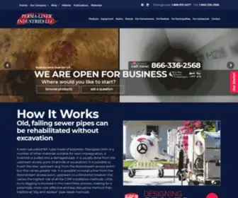 Perma-Liner.com(Trenchless Sewer & Pipe Repair) Screenshot
