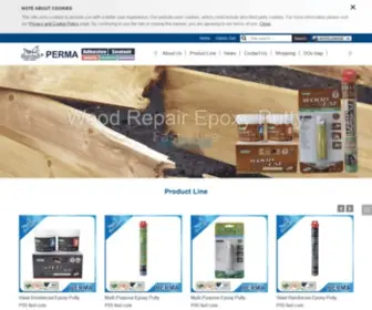 Perma.com.tw(伯馬企業為一接著劑、填縫劑生產廠商) Screenshot