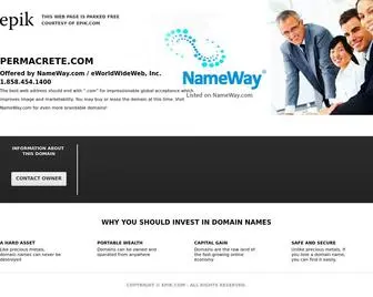 Permacrete.com(Contact with domain owner) Screenshot