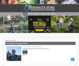 Permacultureglobal.com(The interactive map and database of the Worldwide Permaculture Network) Screenshot