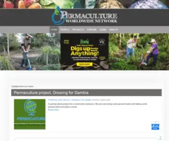 Permacultureglobal.org(The interactive map and database of the Worldwide Permaculture Network) Screenshot