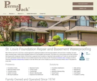 Permajackofstlouis.com(Foundation Repair and Basement Waterproofing St) Screenshot