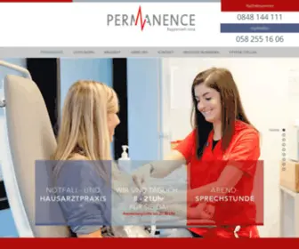 Permanence-RJ.ch(Permanence Rapperswil) Screenshot