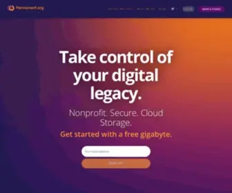 Permanent.org(The Permanent Legacy Foundation) Screenshot