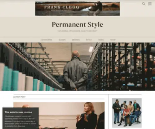 Permanentstyle.com(The journal of elegance) Screenshot