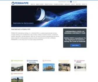 Permapipe.com(PERMA-PIPE) Screenshot