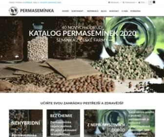 Permaseminka.cz(Nehybridní semena zeleniny pro zahrádkáře) Screenshot