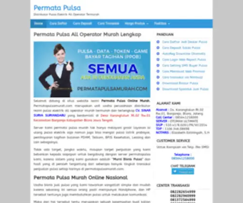 Permatapulsamurah.com(Permata Pulsa Murah) Screenshot