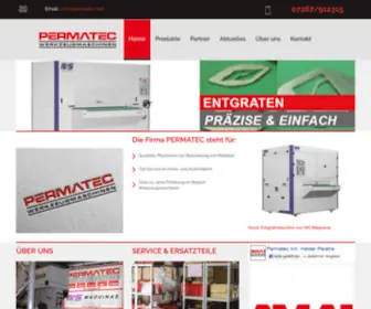 Permatec-Maschinen.de(Permatec Werkzeugmaschinen) Screenshot