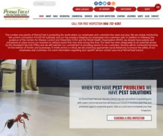 Permatreat.com(Pest Control) Screenshot