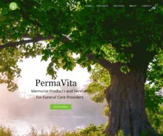 Permavita.com(Permavita Memorial Packages) Screenshot