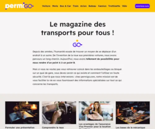 Permigo.com(Magazine des transports Magazine des transports) Screenshot