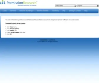 Permissionresearch.com(Permissionresearch) Screenshot