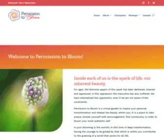 Permissiontobloom.com(Permission to Bloom) Screenshot