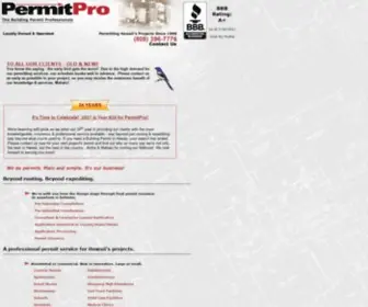 Permitpro.com(Processing all required permits) Screenshot