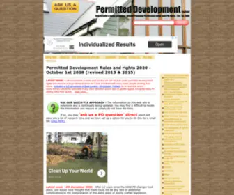 Permitteddevelopment.org(Home Page) Screenshot