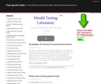 Permittests4Free.com(Free permit tests) Screenshot