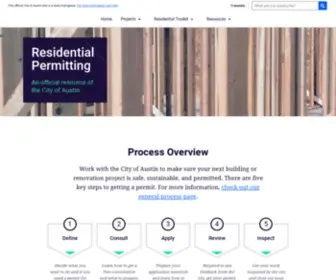 Permittingatx.com(City of Austin Residential Permitting) Screenshot