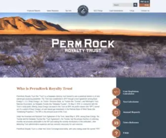 Permrock.com(PermRock Royalty Trust) Screenshot
