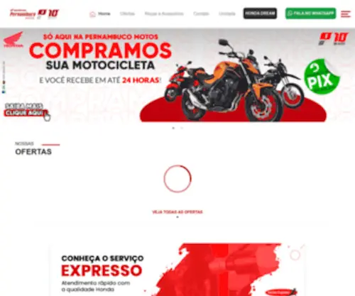Pernambucomotos.com.br(Pernambuco Motos) Screenshot