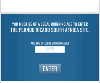 Pernod-Ricard.co.za(You must be of legal drinking age to enter this site) Screenshot