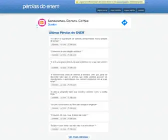 Perolasdoenem.com.br(Pérolas do ENEM) Screenshot