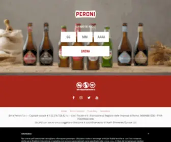 Peroni.it(La passione è per noi) Screenshot