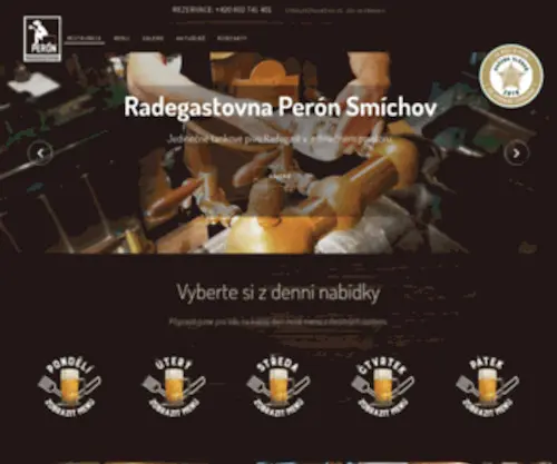 Peronsmichov.cz(Radegastovna Perón Smíchov) Screenshot
