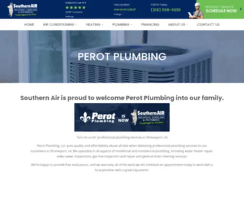 Perotplumbingsb.com(Perot Plumbing) Screenshot