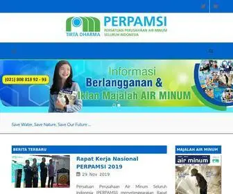 Perpamsi.or.id(Persatuan Perusahaan Air Minum Seluruh Indonesia) Screenshot