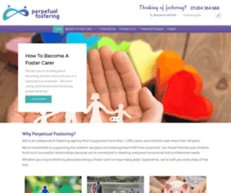 Perpetualfostering.co.uk(Private Fostering Agency in the North West and West Midlands) Screenshot