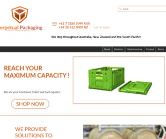 Perpetualpack.com(Plastic Crates & Plastic Storage Containers Manufacturers Australia) Screenshot