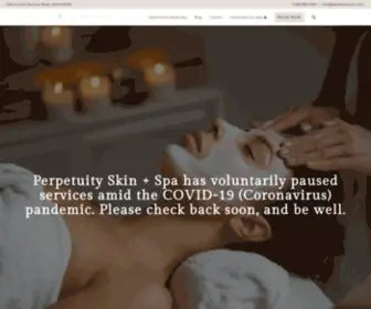 Perpetuityskin.com(Float Therapy) Screenshot