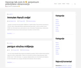 Perpetuum-Lab.com.hr(Perpetuum poboljšane obrazovanje) Screenshot