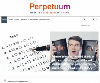 Perpetuum.cz(Novinky a trendy ve vzdělávání) Screenshot
