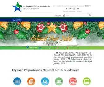Perpusnas.go.id(Perpustakaan Nasional Republik Indonesia) Screenshot