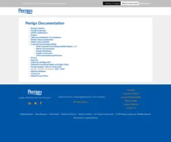 Perrigodocs.com(Perrigo Docs) Screenshot