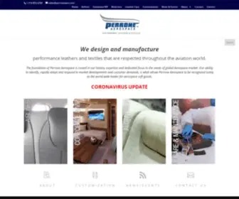 Perroneaero.com(Perrone Performance Leathers & Textiles) Screenshot