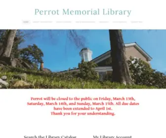 Perrotlibrary.org(Perrot Memorial Library) Screenshot