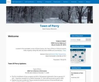 Perry-WI.gov(Dane County) Screenshot