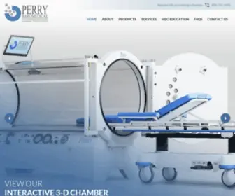 Perrybaromedical.com(Hyperbaric Chambers and Equipment) Screenshot