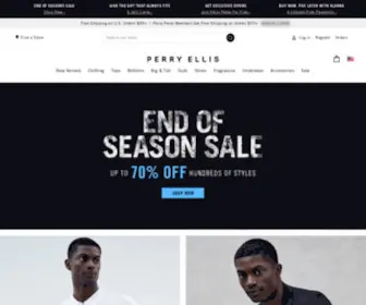 Perryellis.com(Perry Ellis Online Store for Men) Screenshot