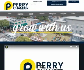 Perrygachamber.com(Perry Chamber of Commerce) Screenshot