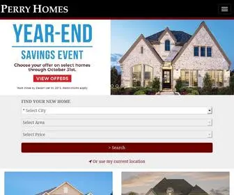 Perryhomes.com(New Homebuilders) Screenshot